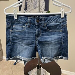 American Eagle Jeans - Denim Cut Off Shorts - 4